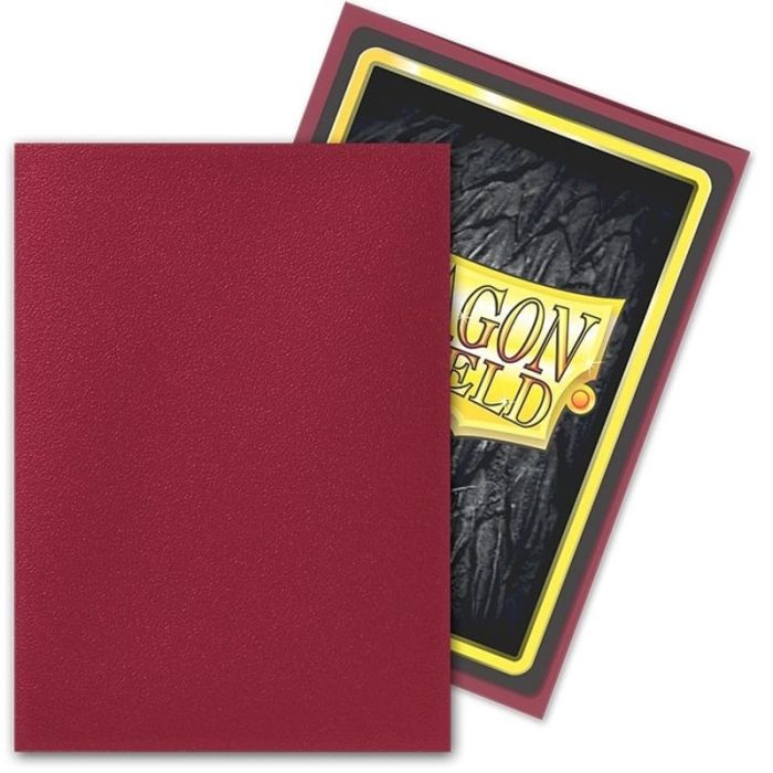 Dragon Shield Sleeves - 100 Bustine Standard Matte BLOOD RED