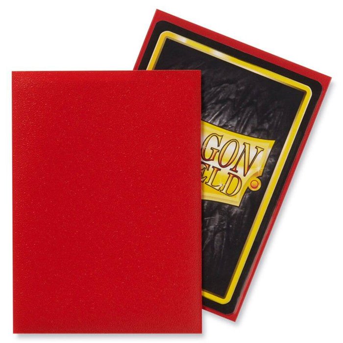 Dragon Shield Sleeves - 100 Bustine Standard Matte CRIMSON