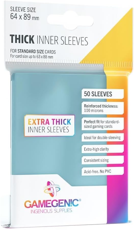 Gamegenic Thick Inner Sleeves 50