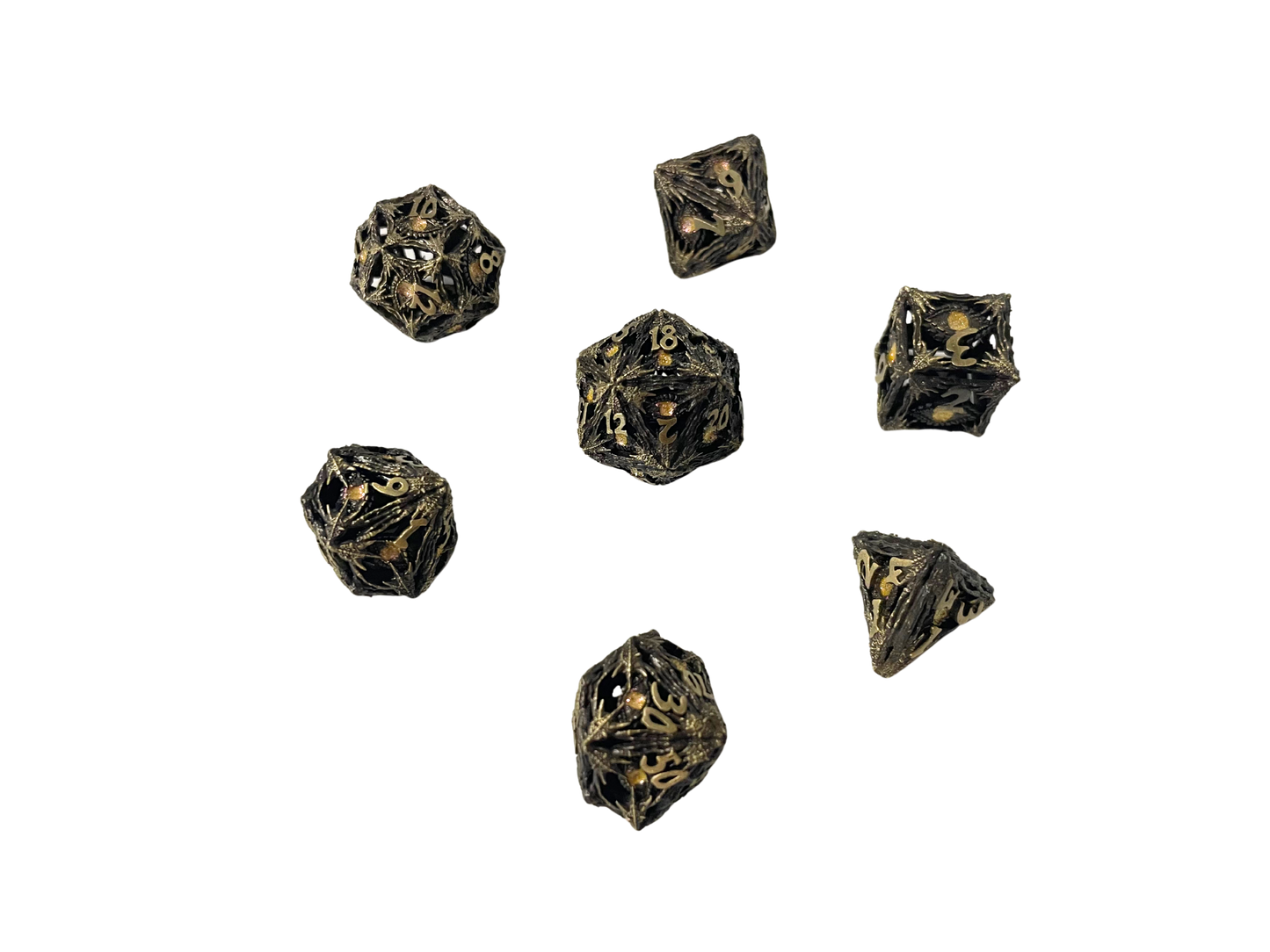Set di dadi in metallo cavo