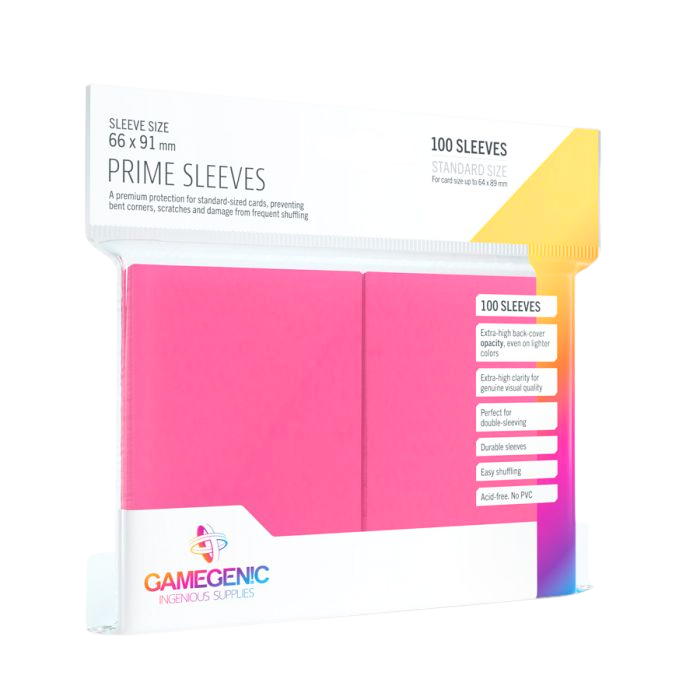 Bustine Opache Gamegenic Matte Prime Sleeves 100 (ROSA)