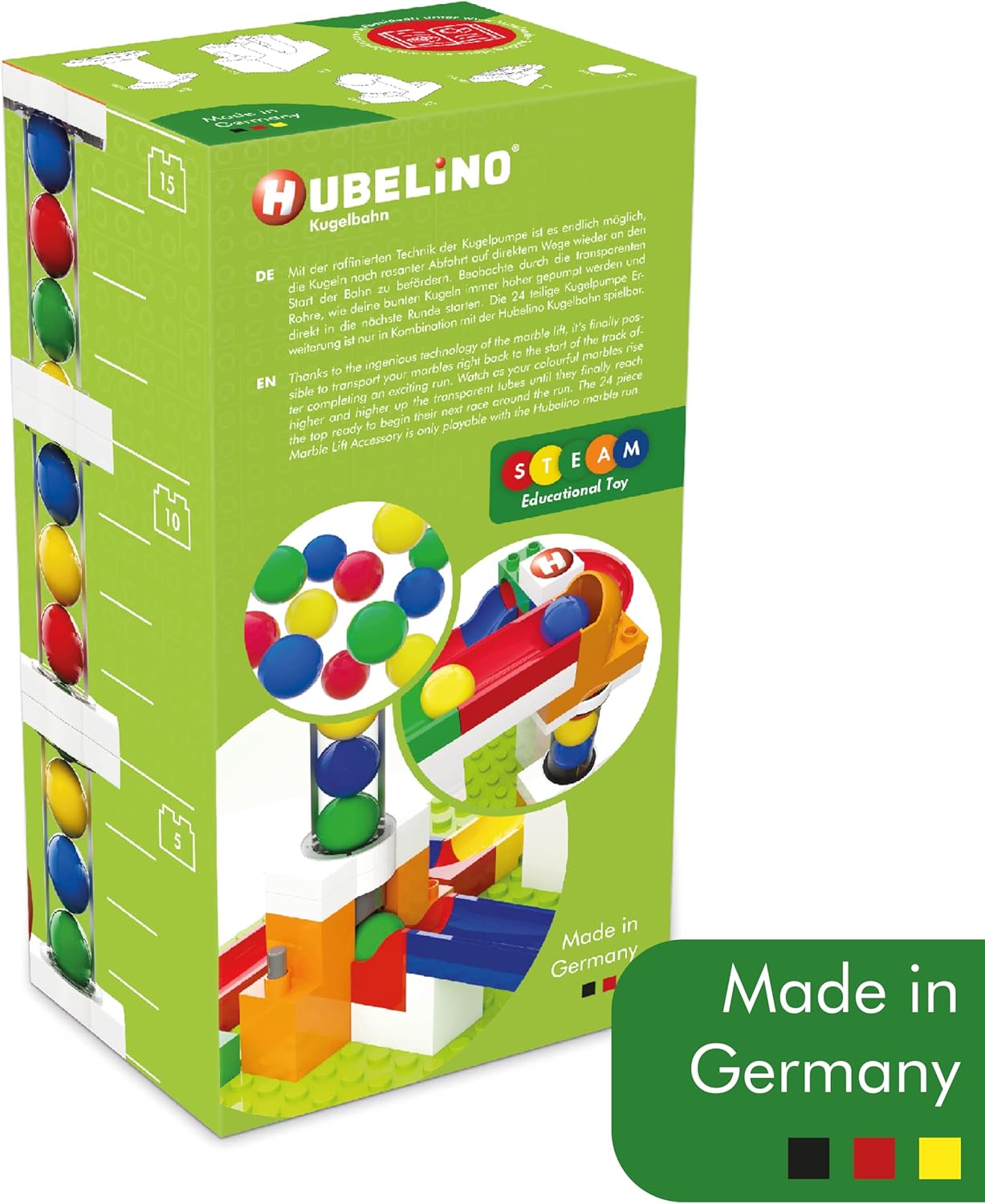 Pista per biglie Hubelino - Espansione Ascensore (24 pezzi)
