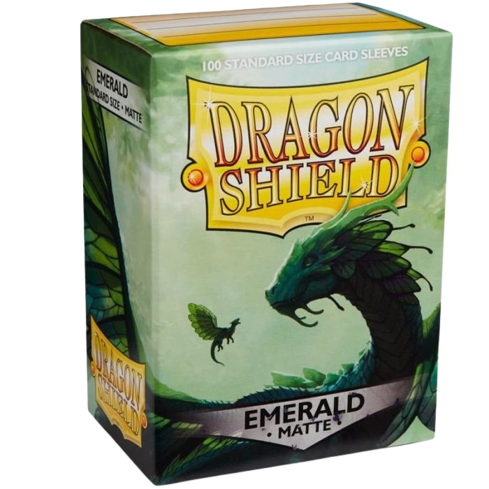 Dragon Shield Sleeves - 100 Bustine Standard Matte EMERALD