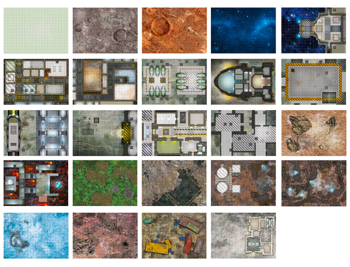 Combat Book 2: RPG Sci-Fi re-writable maps