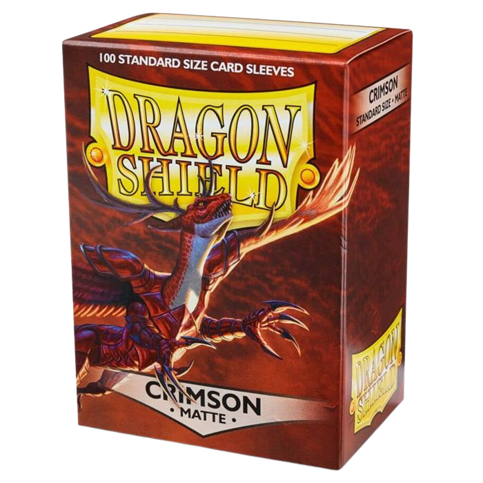 Dragon Shield Sleeves - 100 Bustine Standard Matte CRIMSON