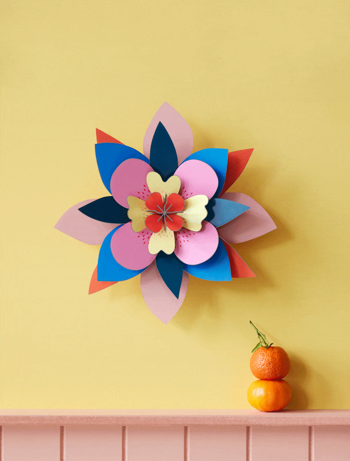 Flower Wall Art - Dragonfruit Punch
