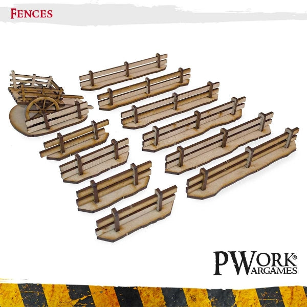 MDF Terrain Scenery Small: Fences