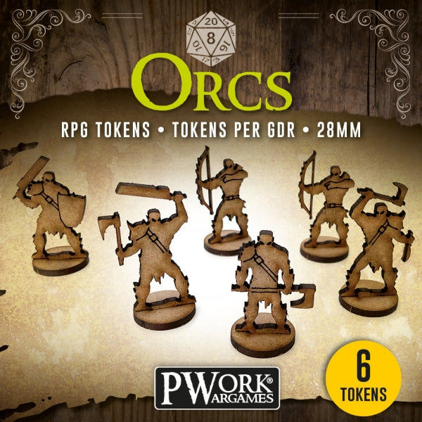 MDF RPG Tokens - Orcs