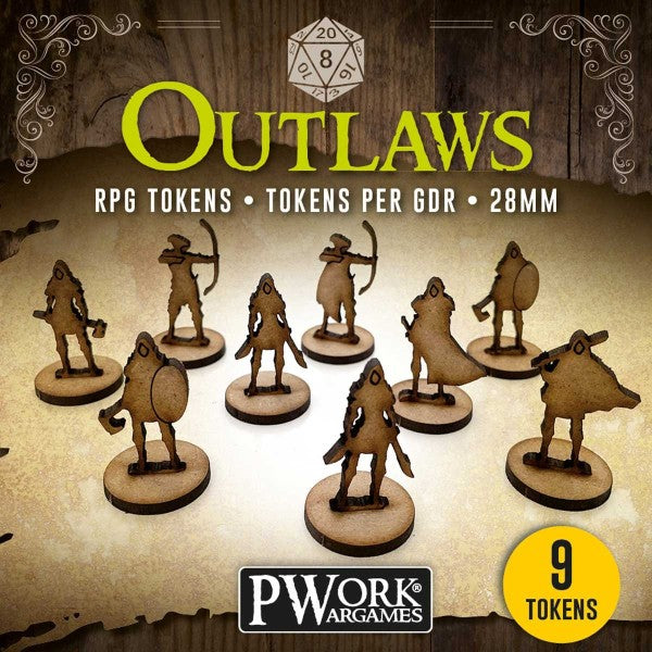 MDF RPG Tokens - Outlaws