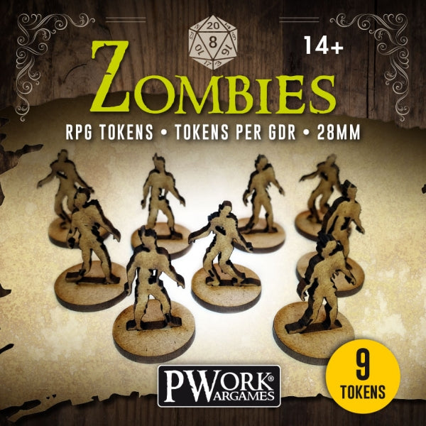MDF RPG Tokens - Zombies