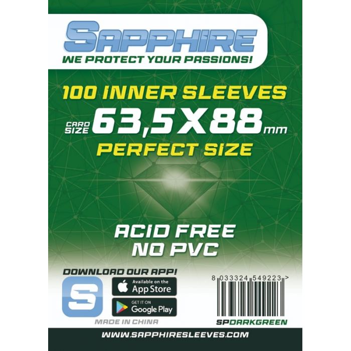 Bustine Sapphire 63,5x88 Perfect Size