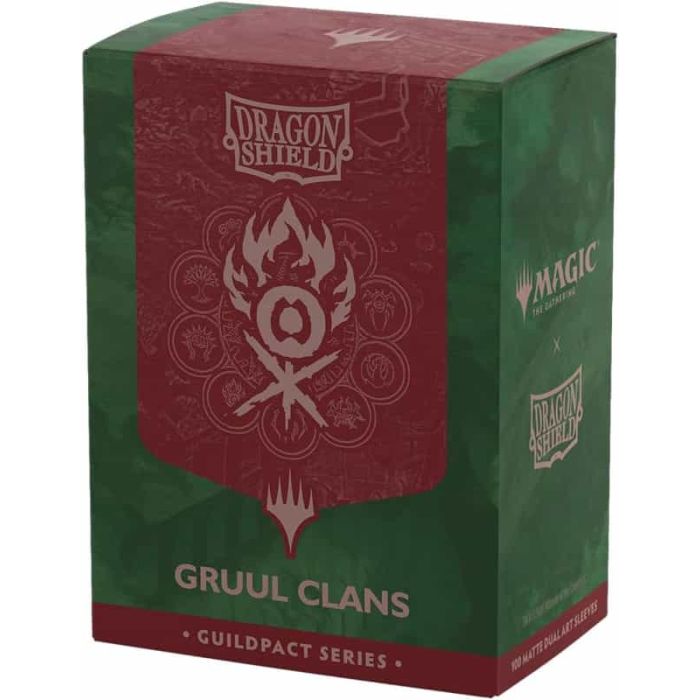 Dragon Shield Sleeves - 100 Bustine Standard Matte Dual Art Sleeves GRUUL CLANS