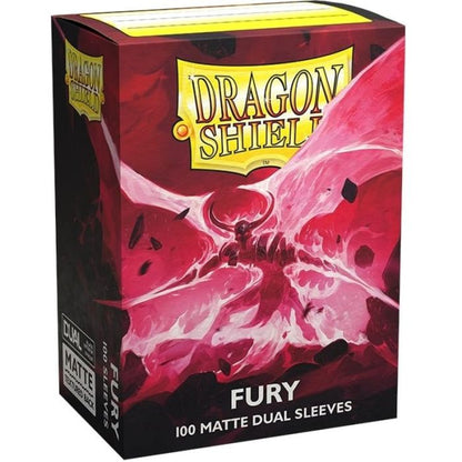 Dragon Shield Sleeves - 100 Bustine Standard Matte Dual Sleeves FURY