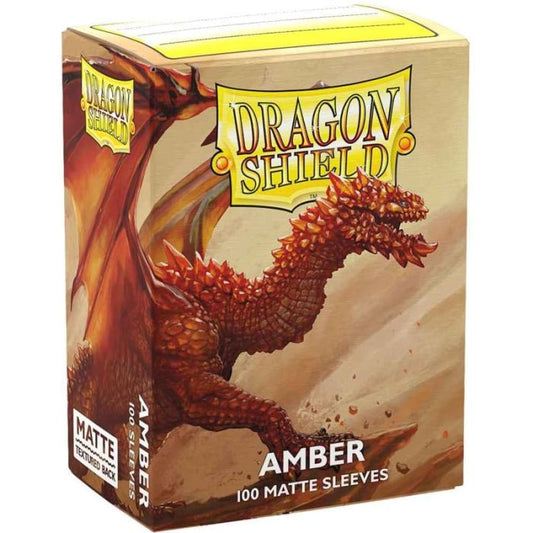 Dragon Shield Sleeves - 100 Bustine Standard Matte AMBER