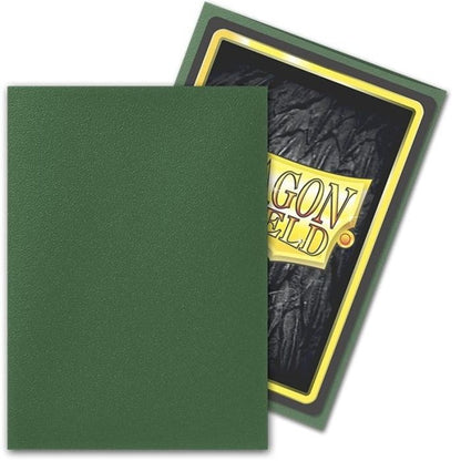 Dragon Shield Sleeves - 100 Bustine Standard Matte FOREST GREEN