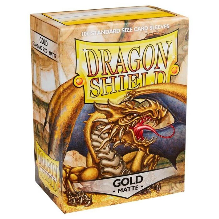 Dragon Shield Sleeves - 100 Bustine Standard Matte GOLD