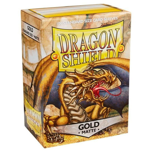 Dragon Shield Sleeves - 100 Bustine Standard Matte GOLD