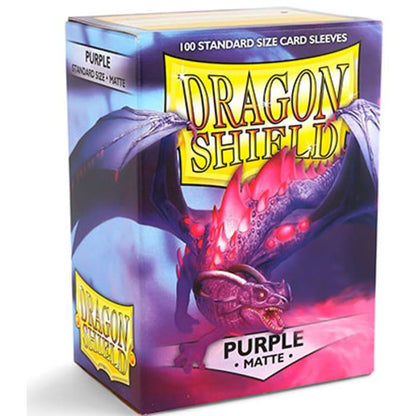 Dragon Shield Sleeves - 100 Bustine Standard Matte PURPLE