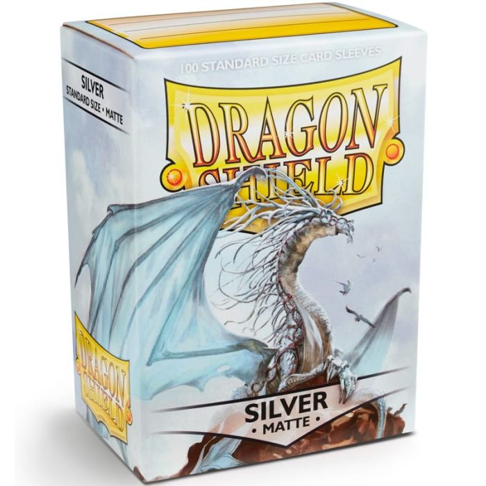 Dragon Shield Sleeves - 100 Bustine Standard Matte SILVER