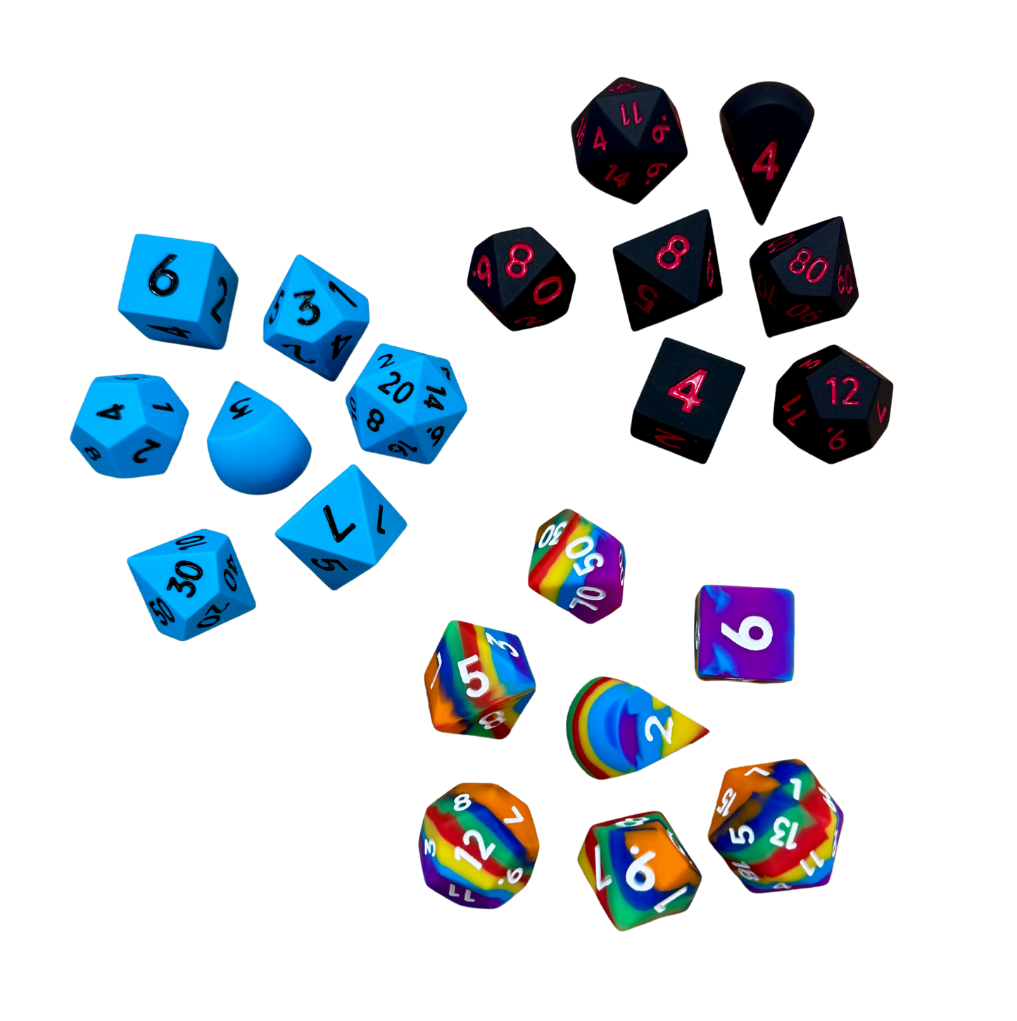 Set di dadi Jumbo in silicone (33mm)