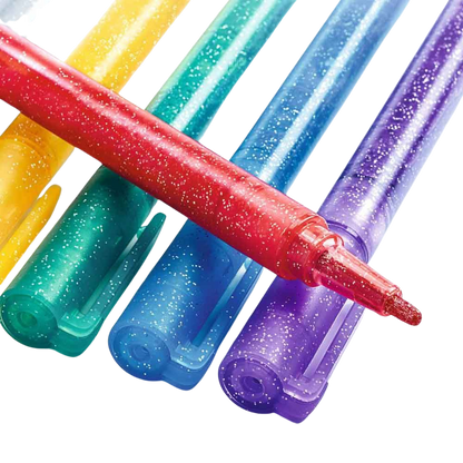 6 Glitter Markers