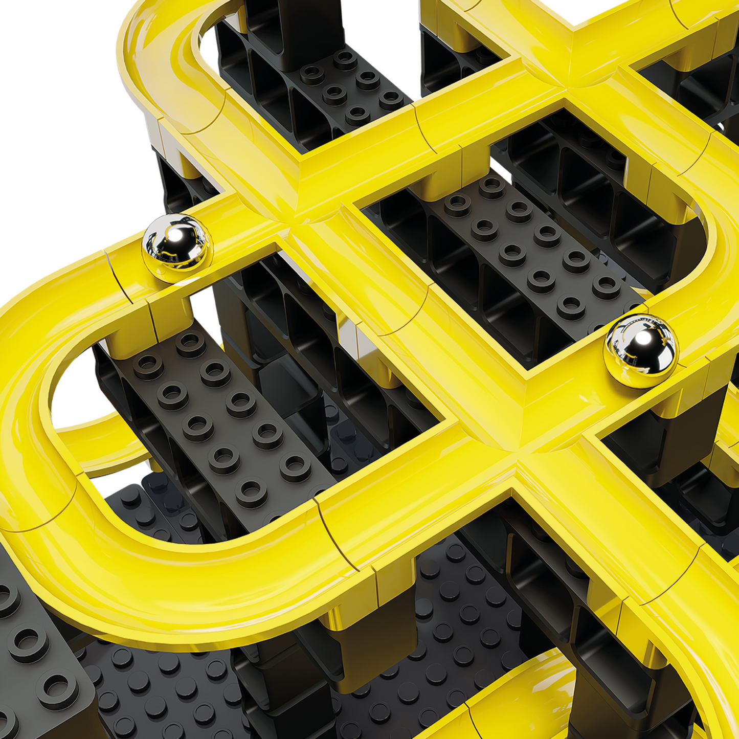 Pista per biglie Hubelino pi - 214 pezzi