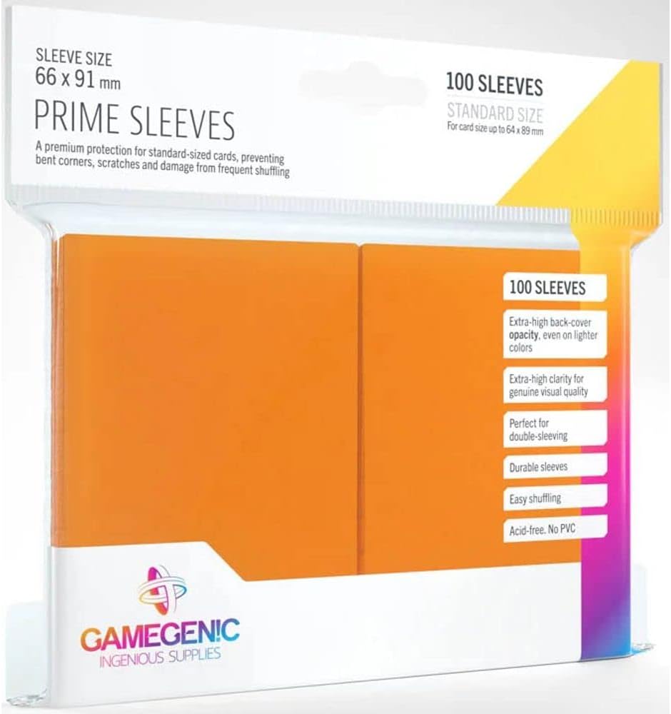 Bustine Opache Gamegenic Matte Prime Sleeves 100 (ORANGE)