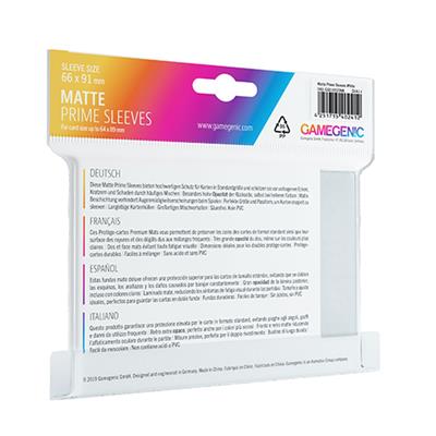 Bustine Opache Gamegenic Matte Prime Sleeves 100 (BIANCO)