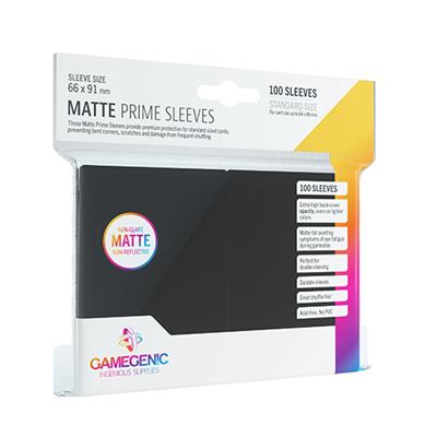 Bustine Opache Gamegenic Matte Prime Sleeves 100 (NERO)