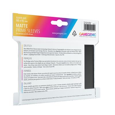 Bustine Opache Gamegenic Matte Prime Sleeves 100 (NERO)