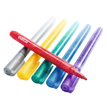 6 Glitter Markers