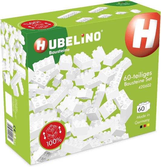 Hubelino - Set 60 mattoncini bianchi