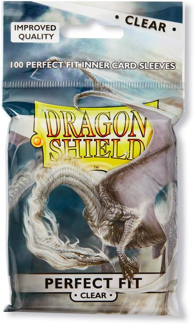 Dragon Shield Standard Perfect Fit Sleeves - Clear/Clear