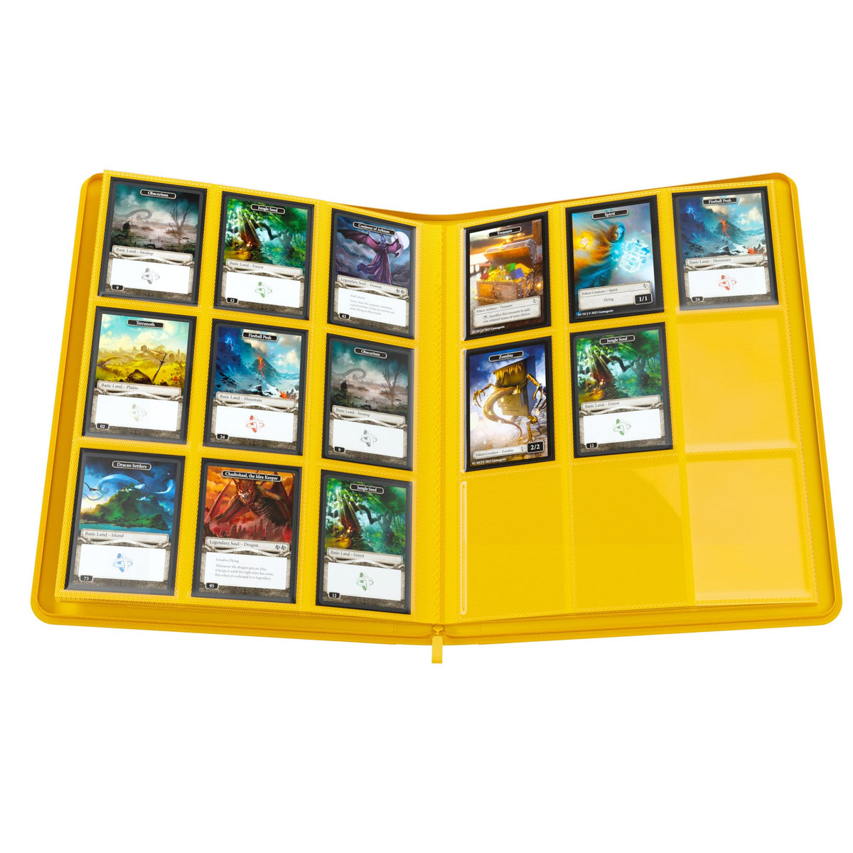 Zip-Up Album 18-Pocket YELLOW Gamegenic