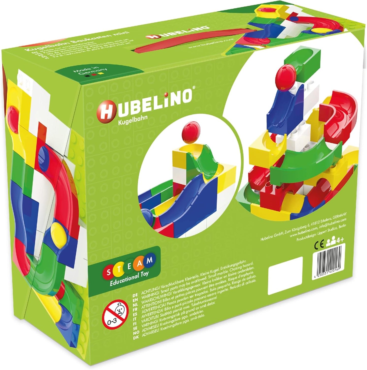 Pista per biglie Hubelino - Mini (45 pezzi)
