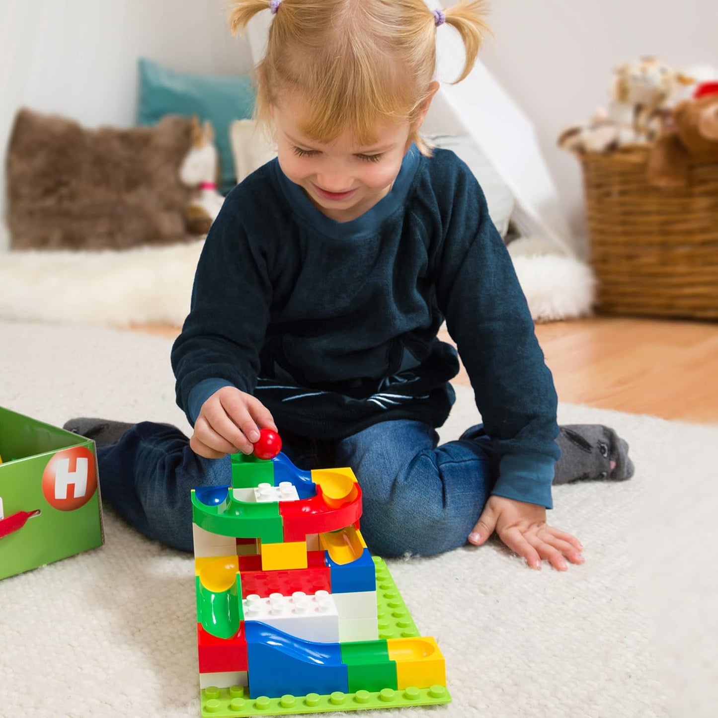 Pista per biglie Hubelino - Mini (45 pezzi)