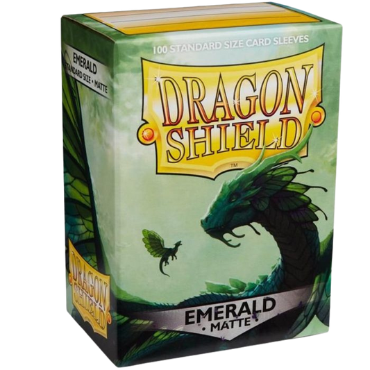 Dragon Shield Sleeves - 100 Bustine Standard Matte EMERALD