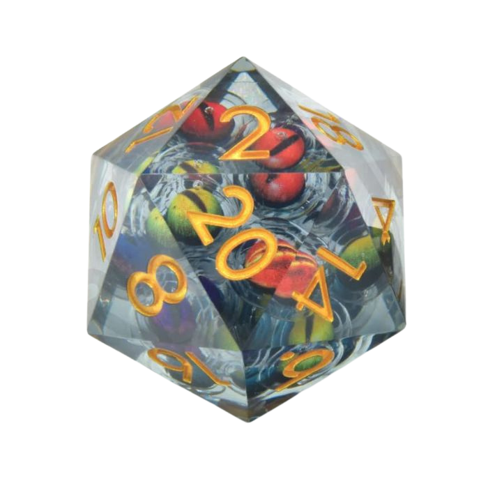 D20 Deluxe 33mm - Beholden Floating Eyes Resina
