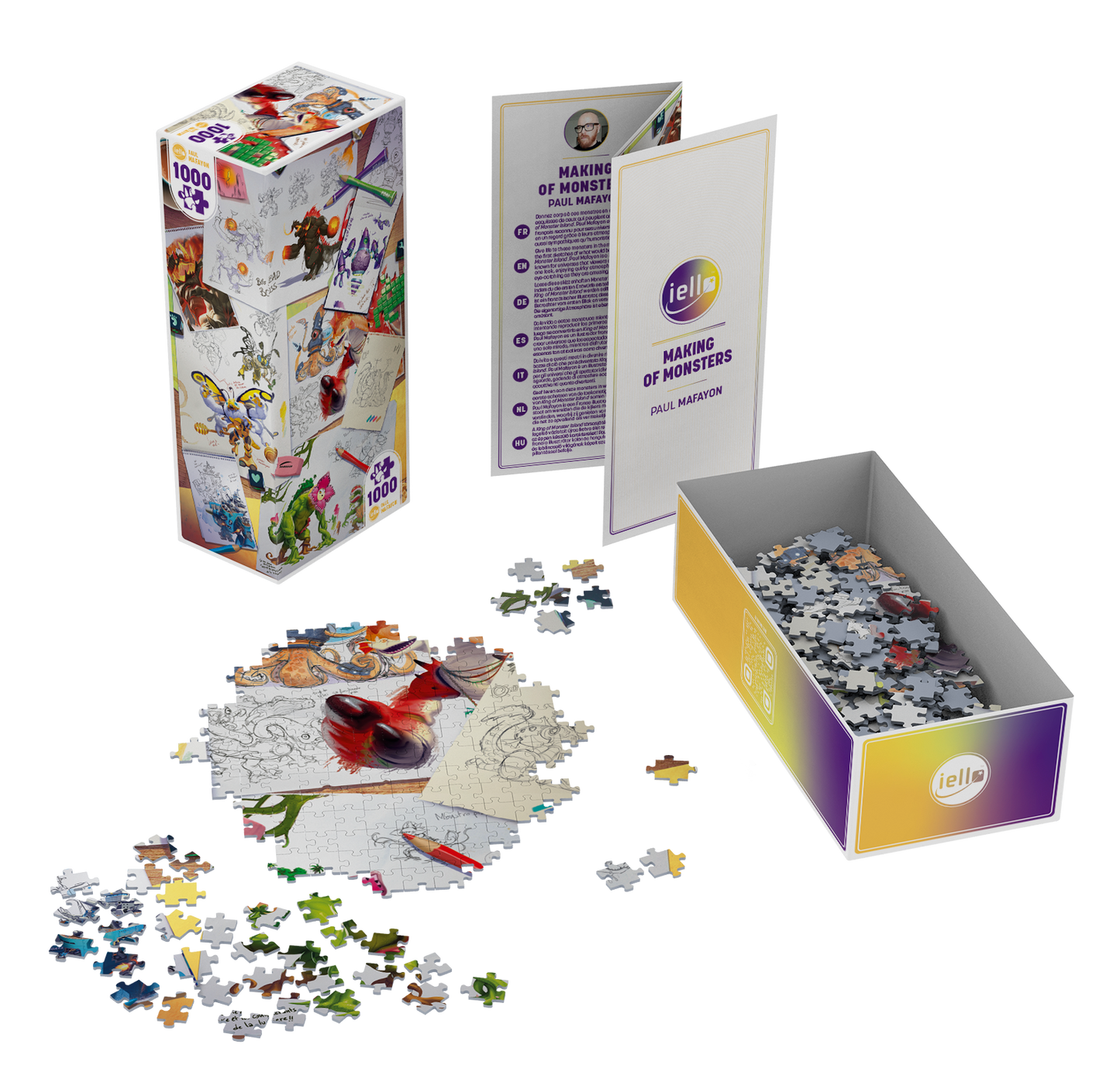 Puzzle Twist 1000 pz - Making of Monster