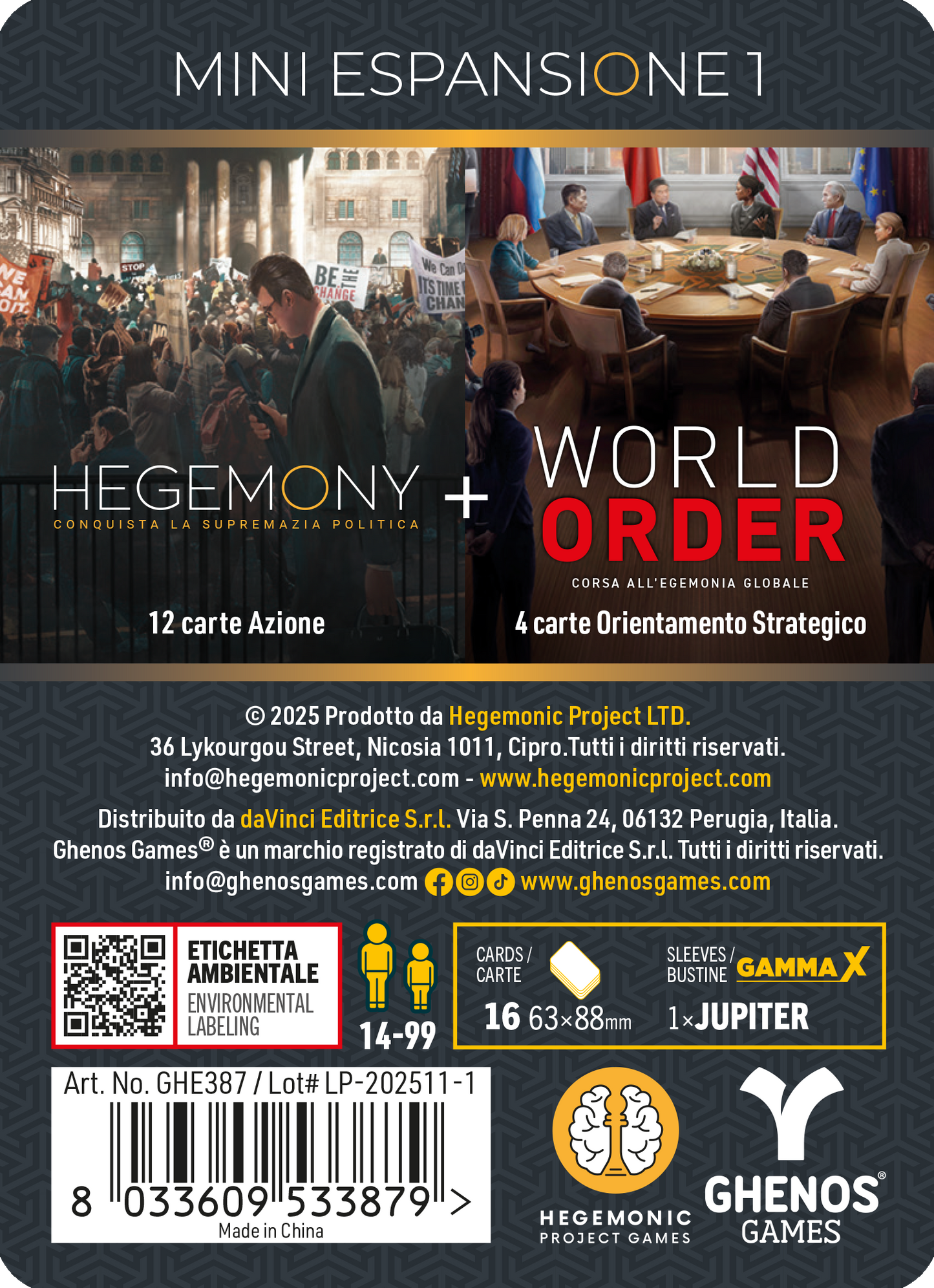 Hegemony + World Order - Mini Espansione 1