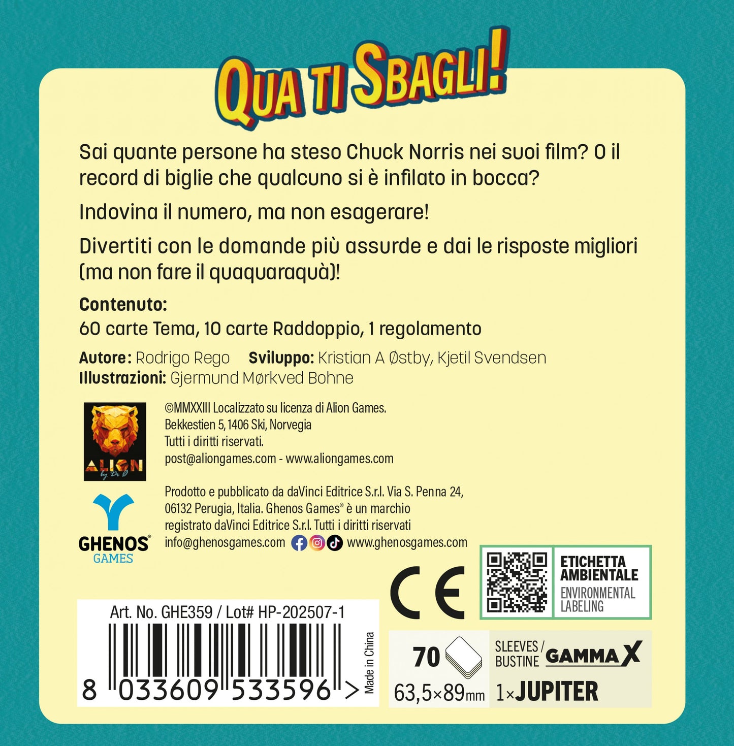 Qua ti Sbagli!