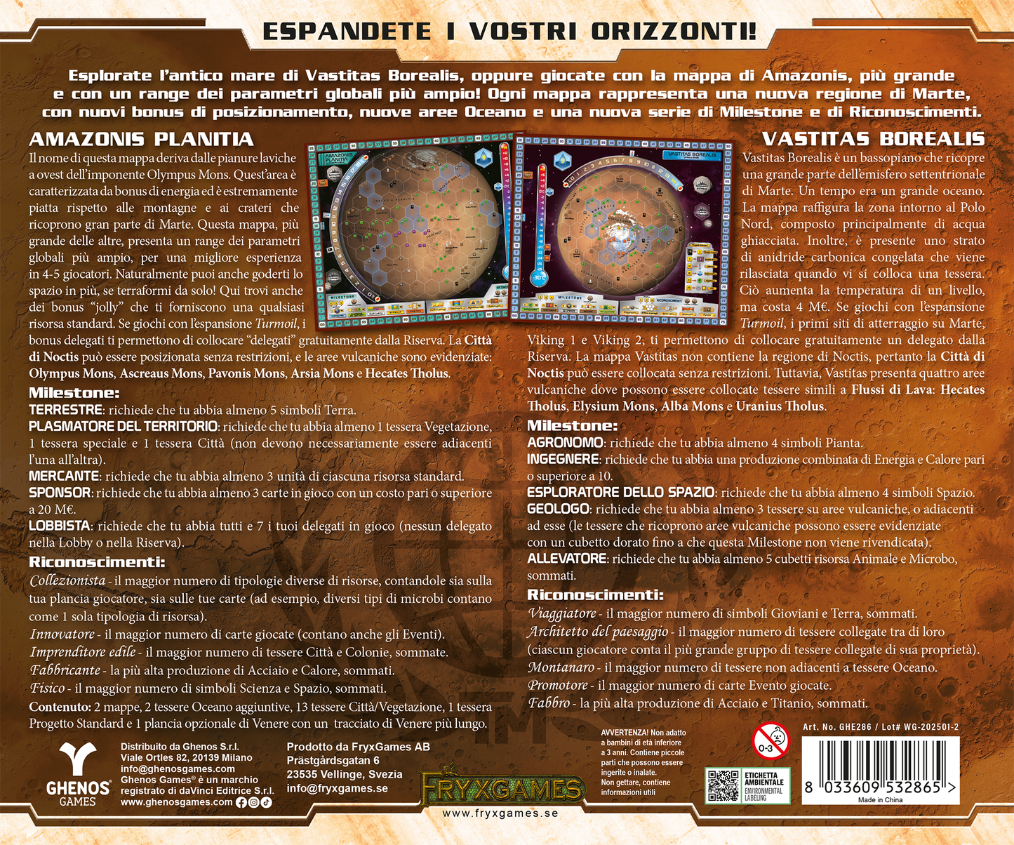 Terraforming Mars: Amazonis & Vastitas