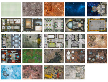 Combat Book 2: RPG Sci-Fi re-writable maps