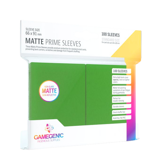 Bustine Opache Gamegenic Matte Prime Sleeves 100 (VERDE)