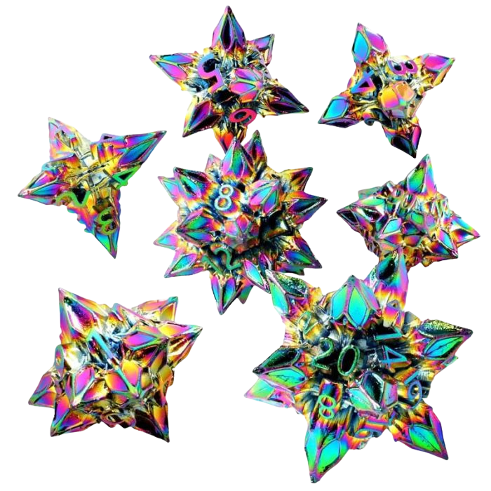 Set di dadi in metallo - Chaotic Bane