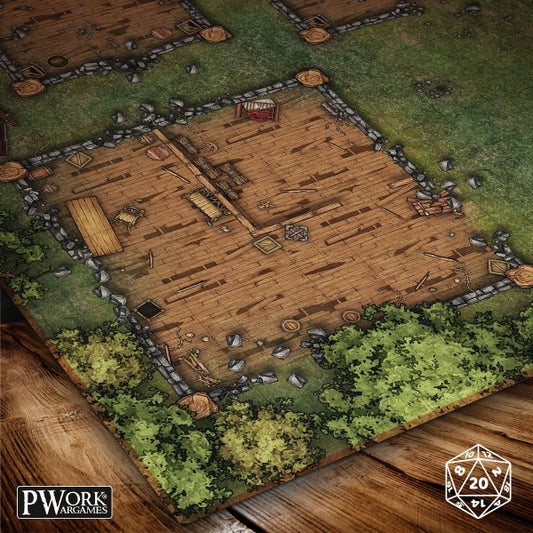 RPG Battle Map 30x30" (76x76cm) - Abandoned