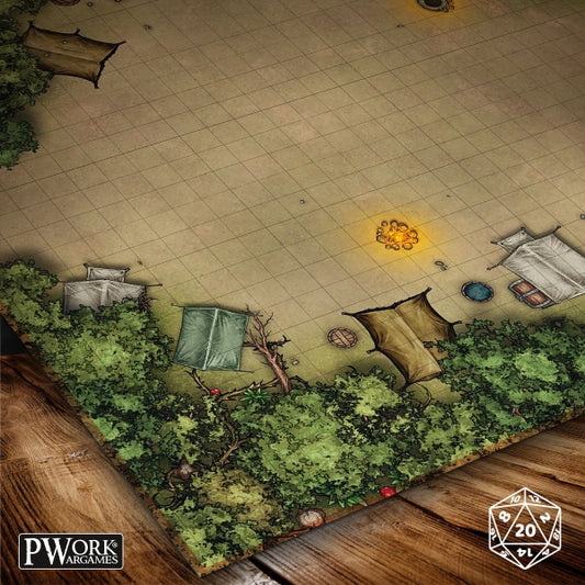 RPG Battle Map 30x30" (76x76cm) - The Camp