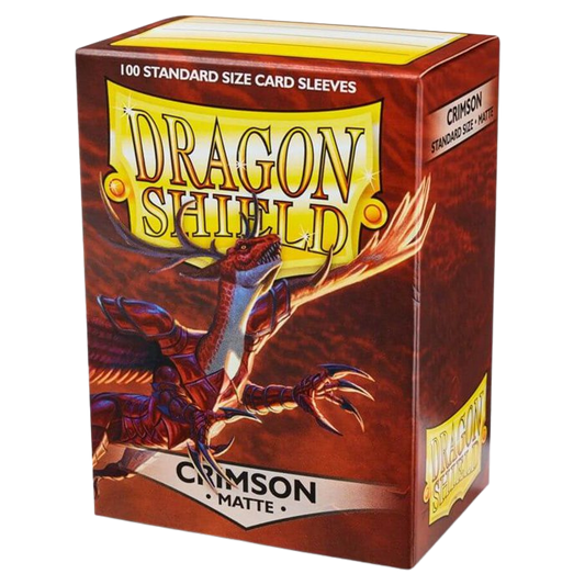 Dragon Shield Sleeves - 100 Bustine Standard Matte CRIMSON