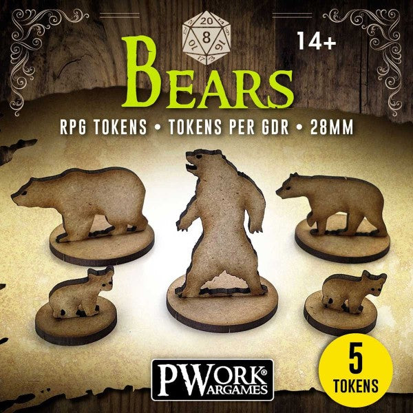 MDF RPG Tokens - Bears