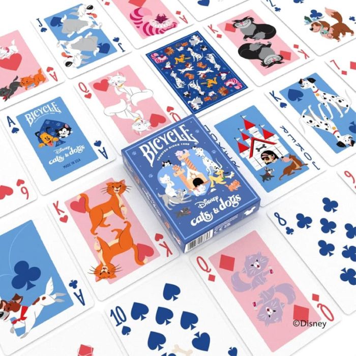 Carte Bicycle - Disney Cats and Dogs